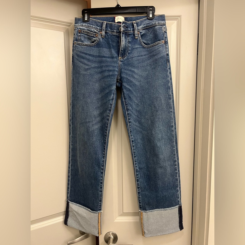 Alice + Olivia Dark Blue Ankle Jeans